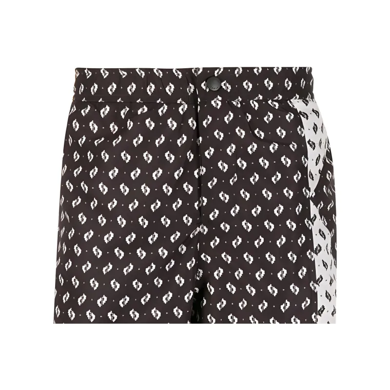 KENZO Swimming Shorts Men Black/White-4