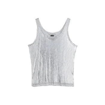 H&M Metal Mesh Tank Top Mens
