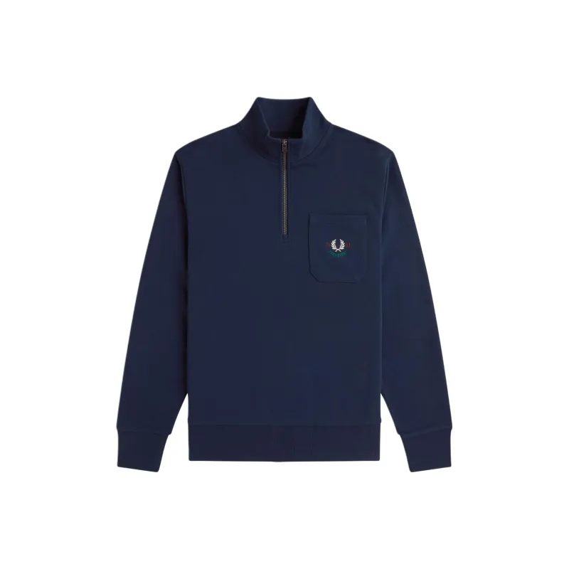 FRED PERRY Sweatshirt Men's Tennis Blue-0