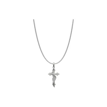 ICEGANG White Gold Plated Copper Necklaces Unisex