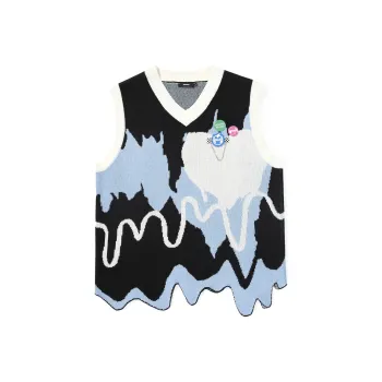 GENANX Sweater Unisex Black Blue