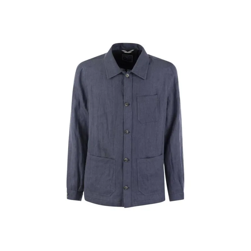 FEDELI Shirts Men Blue-0