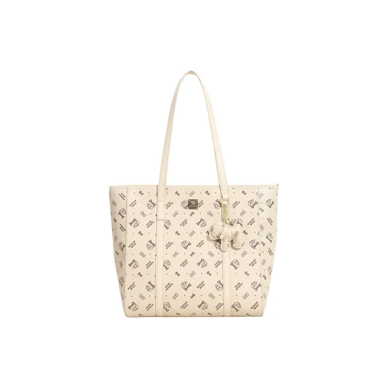 JANE KLAIN Synthetic Leather Tote Handbag Shoulder Bag Tubas Women's Caramel/Milk White/Pink/Black-24