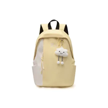 OUZIHUANG Nylon Backpack Regular Women's Lemon/Orange/Haze Blue/Classic Black/Withered Leaf Green