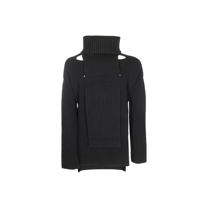 Bottega Veneta Ribbed Roll Neck Jumper-0