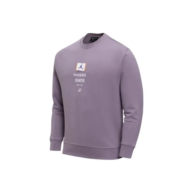 Jordan NBAPhoenix Suns Sweatshirt Men's Smoke Purple-0