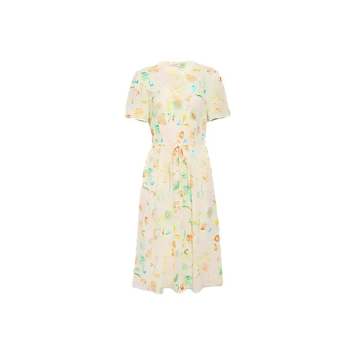 COACH Short-Sleeved Dresses Women's Yellow