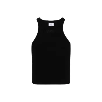 Vetements Racing Logo Embroidered Tank Top