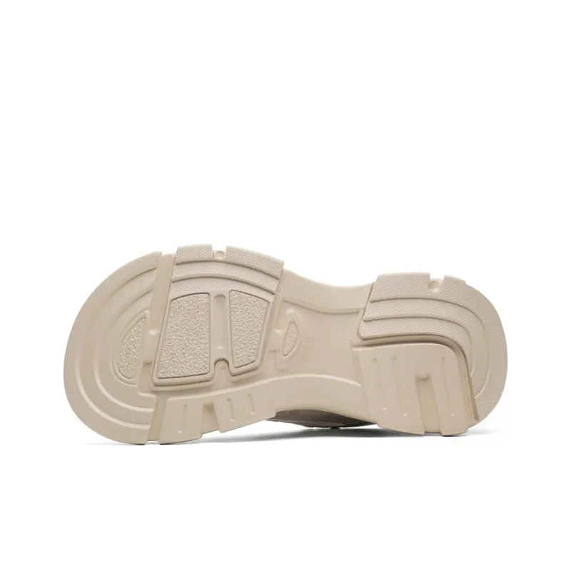 MOMGOG Height Increasing Low Top Casual Shoes Unisex Milk Tea-4