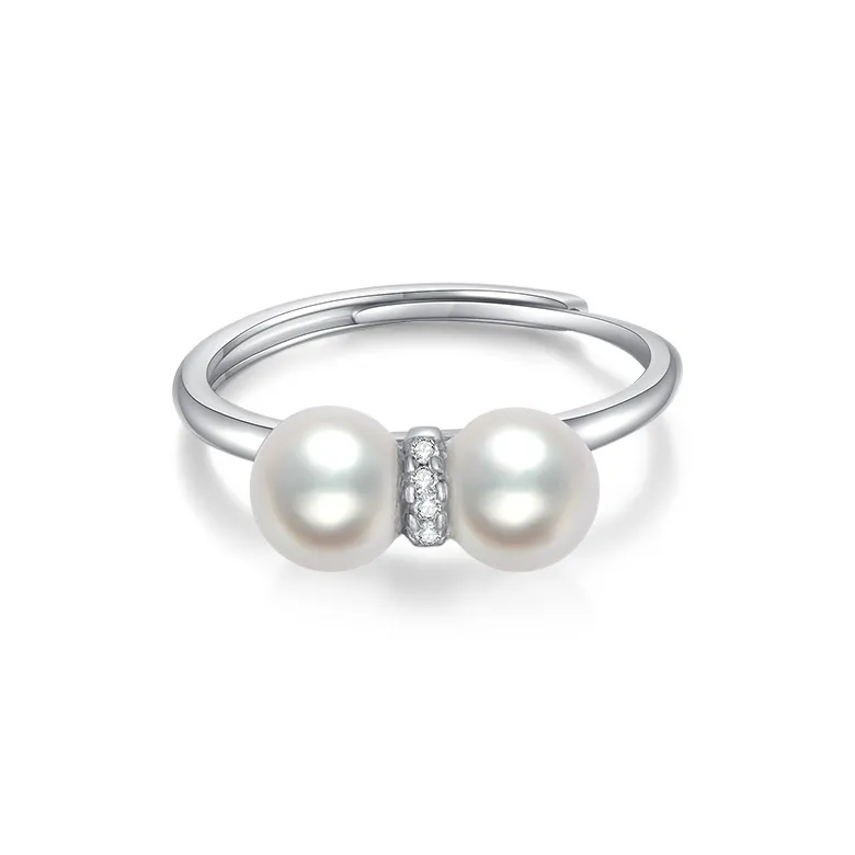 ZXIN JEWELRY Pearl Rings Women's-1