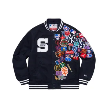 Supreme New Era Mlb Varsity Jacket