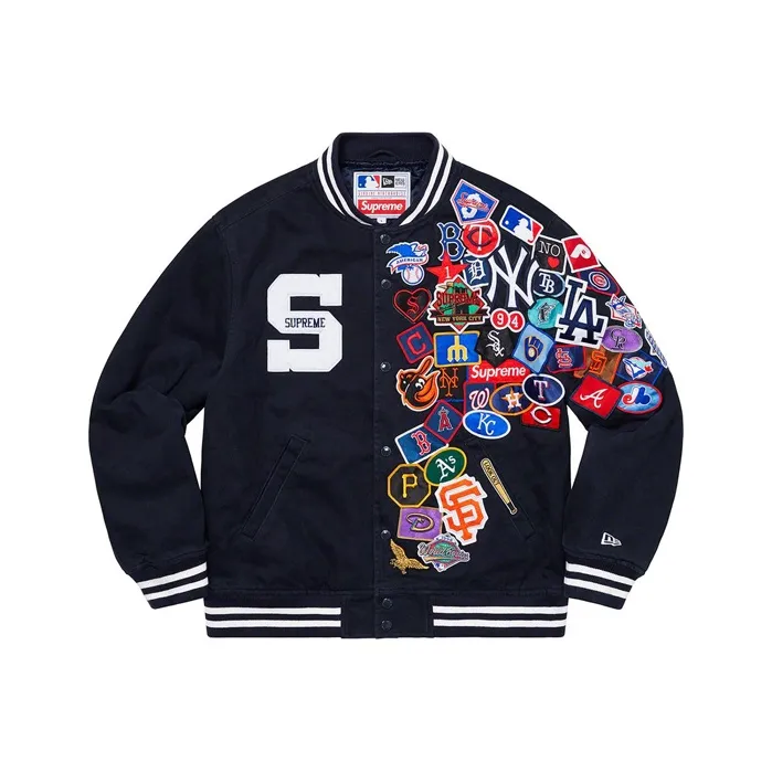 Supreme New Era Mlb Varsity Jacket-9