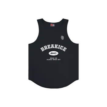BKCXZICE Breathable Sports Basketball Apparel Running Fitness Quick Dry Tank Top Men's Black