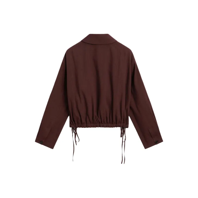 Massimo Dutti Jackets & Coats Women's Dark Red-1