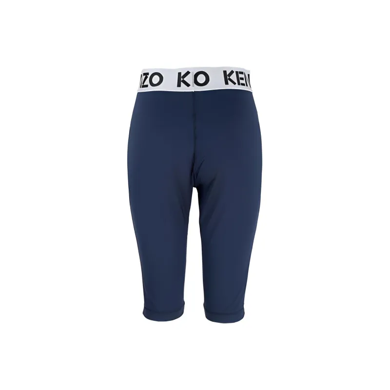 KENZO Logo-Waistband Colourblock Cycling Shorts-3