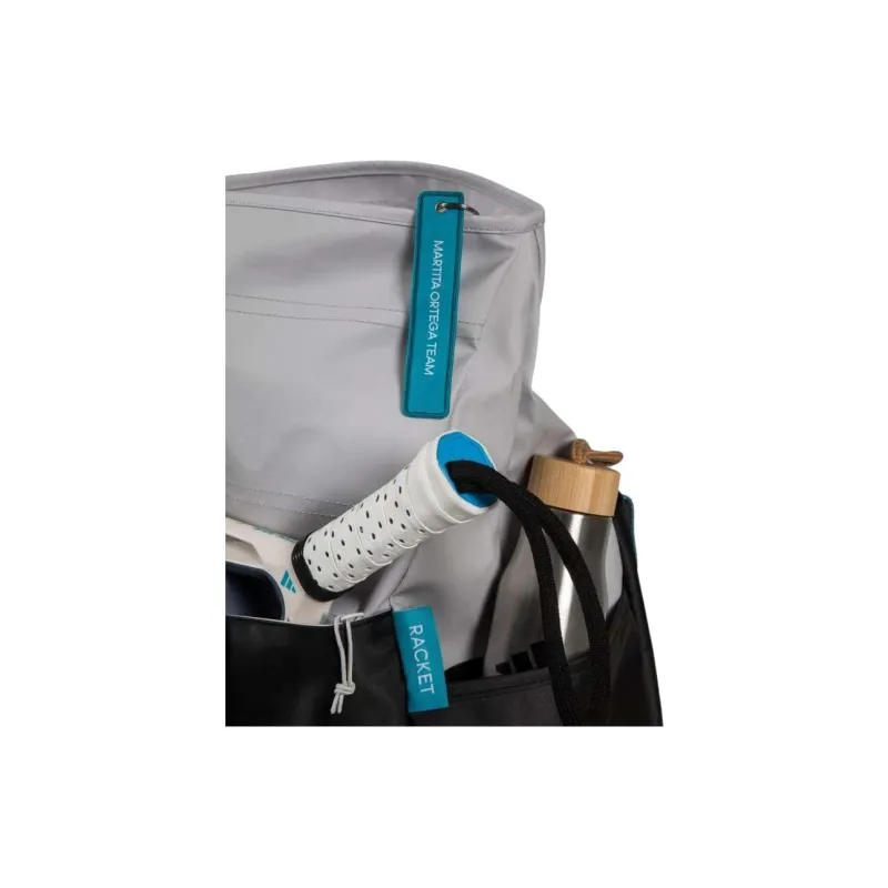 Adidas Recycled Polyester Tennis Racket Bag Handbag Women's Chalk White With Black-3