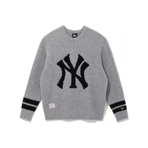 New Era X MLB New York Yankees Color Block Loose Sweater Gray