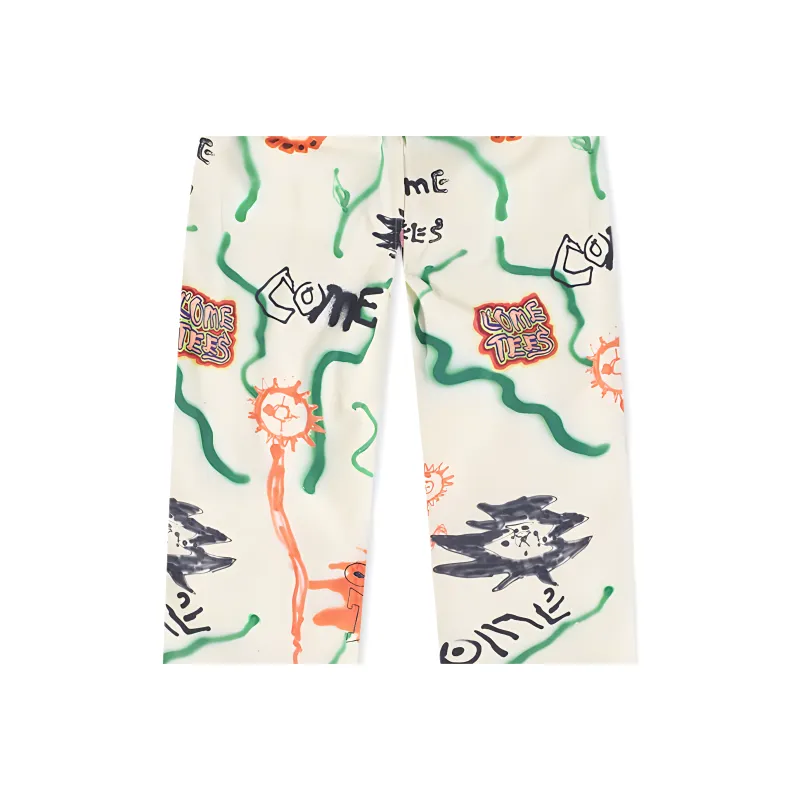 Converse X Come Tees Casual Pants Unisex White-3