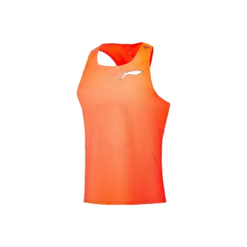 LiNing Running Collection Tank Top Men's Neon Vibrant Orange