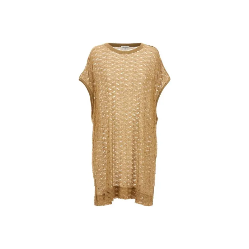 DRIES VAN NOTEN Tank Tops Men Beige-0