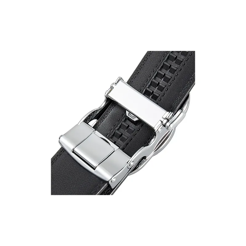 YUZHAOLIN Cow Leather Belts Men's Width 3.5CM-4