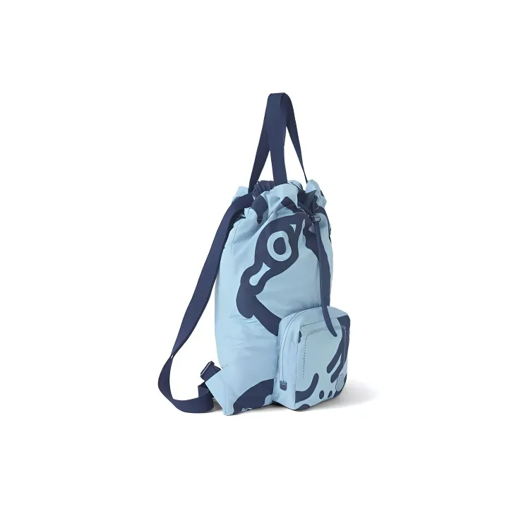 KENZO Nylon Fabric Backpack Unisex Glacier Blue-1