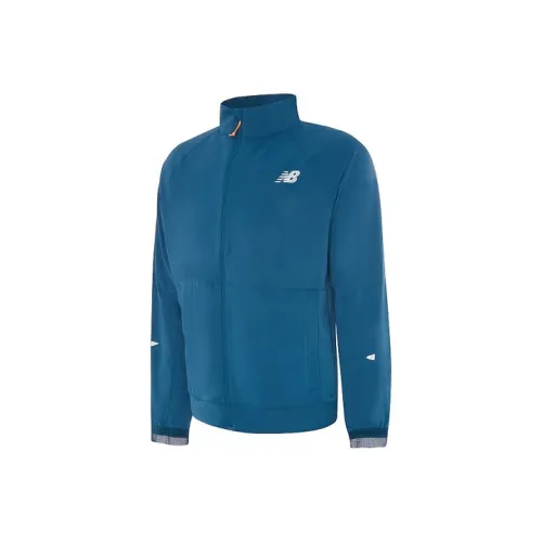 New Balance Jackets Men Blue