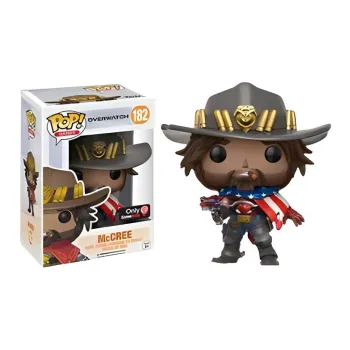 Funko Pop! Games Overwatch McCree Usa GameStop Exclusive Figure #182