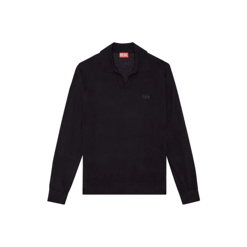 DIESEL Glare Wool Polo Shirt-0