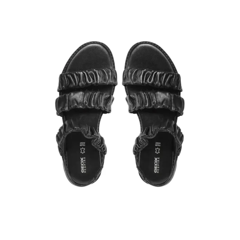 GEOX Naileen One Strap Sandals 1.5cm Women's Black-4