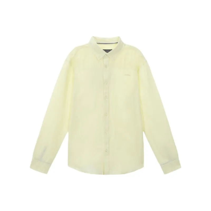 GUESS Shirts Men Light Yellow-0