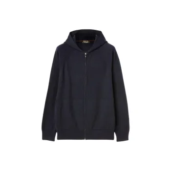 Loro Piana Zip Up Hooded Cardigan