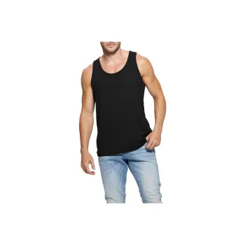 GUESS Tank Tops Men Black