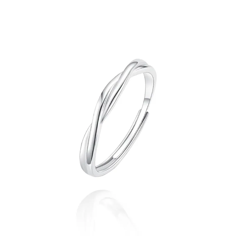 NUSQ Sterling Silver Rings Unisex-8