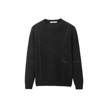 HLA Knitwear Men Black Pattern B6