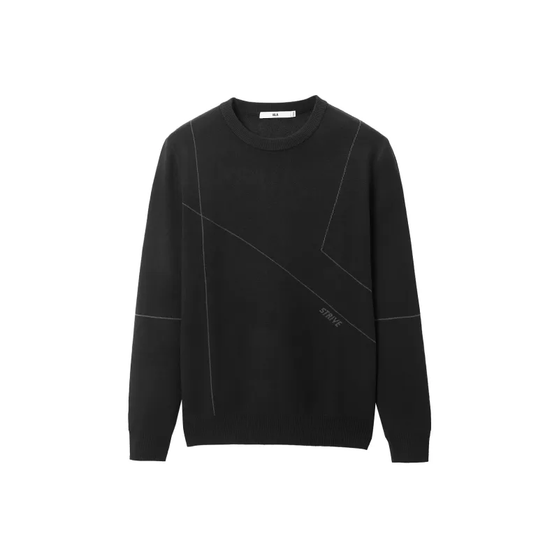 HLA Knitwear Men Black Pattern B6-0