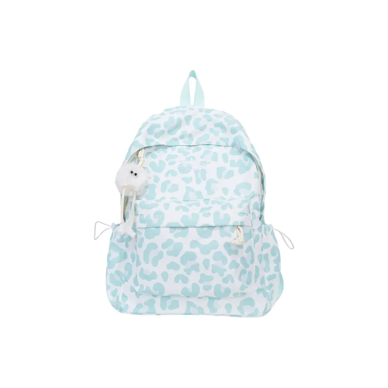 Single Warehouse Nylon Backpack Large Size Women's Blue/Green/Black-6