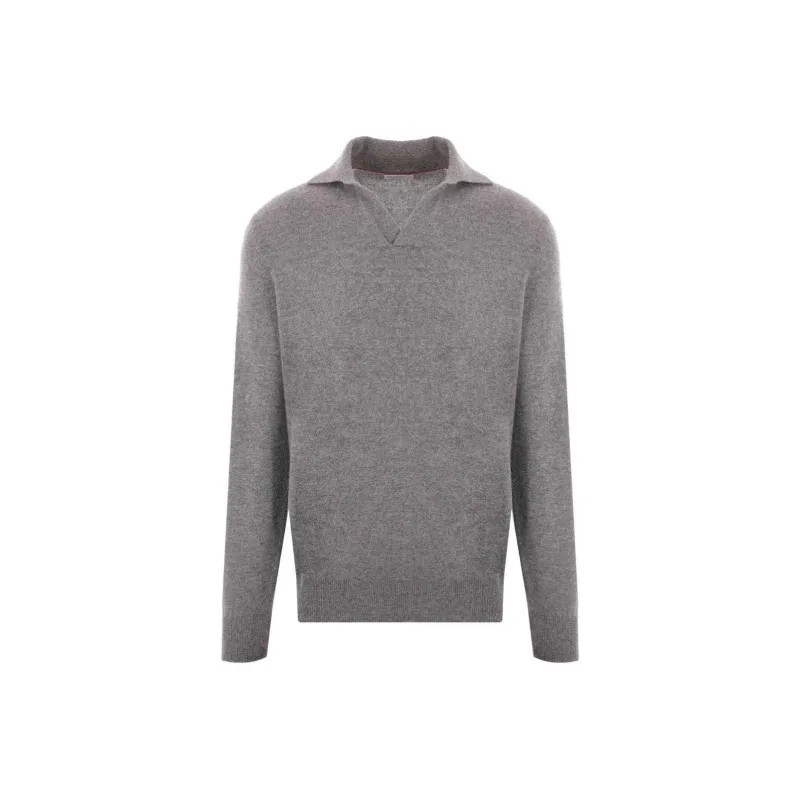 Brunello Cucinelli Knitted Polo Shirt-0