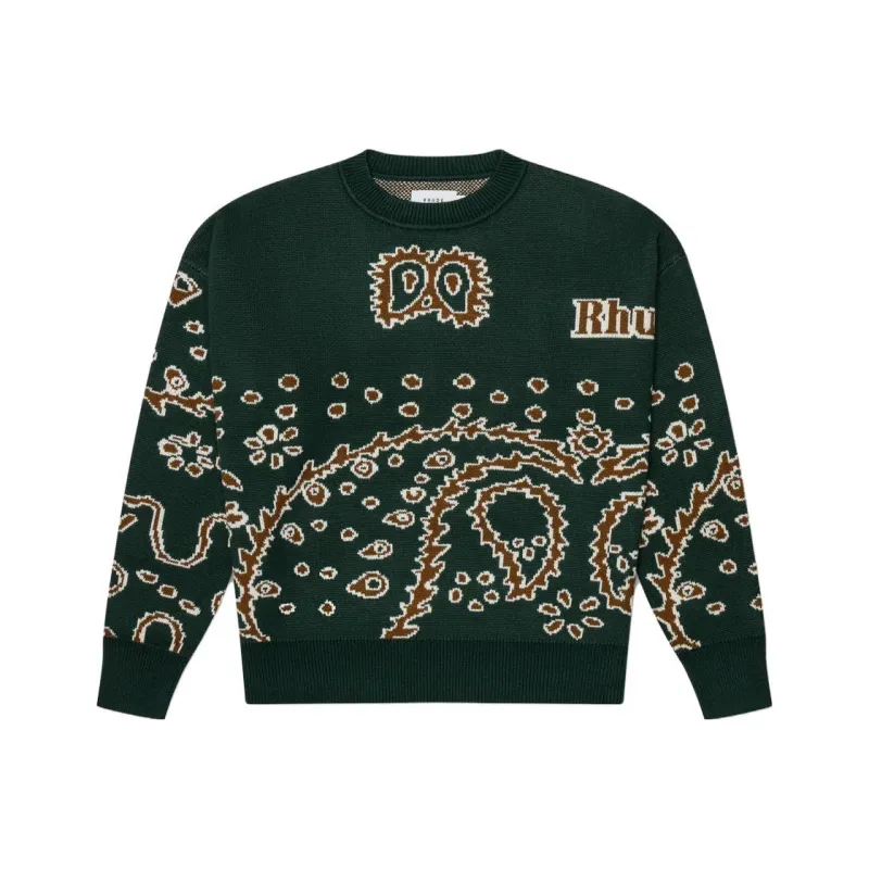 RHUDE Bandana Knit Crewneck-0