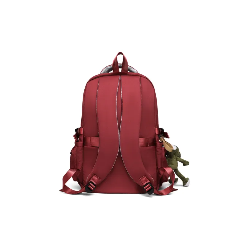 EBLAN Fabric Backpack Regular Unisex Red/Black-4