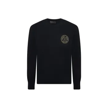 VERSACE JEANS COUTURE Loho Embroidered Crewneck Knitted Jumper
