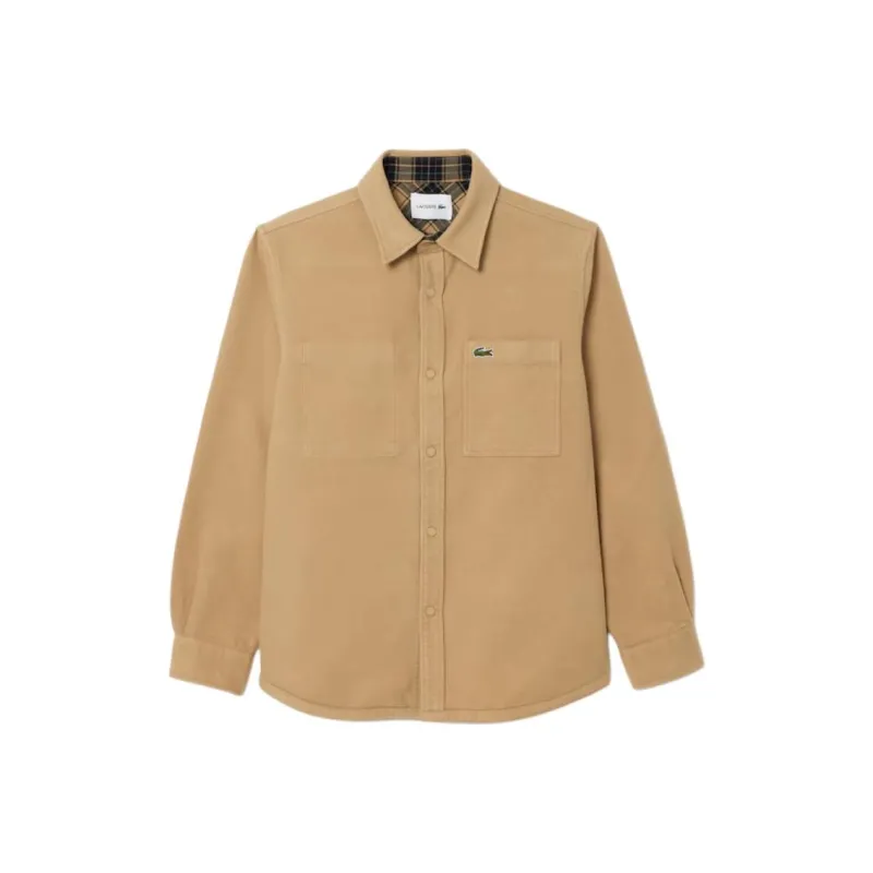 LACOSTE Shirts Men Khaki-0