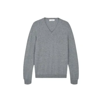 PRINGLE OF SCOTLAND SS24 Cashmere Sweater Men's Gray