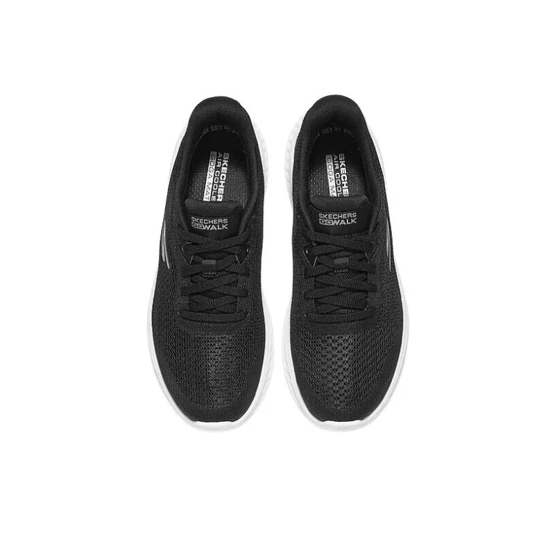 Skechers WOMEN'S GO WALK Anti-Slip And Wear-Resistant Breathable Low-Top Training Shoes Women's Black White-2