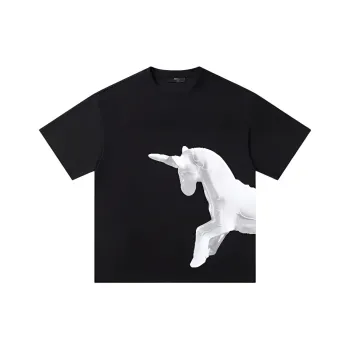 PAINT STAIN T Shirt Unisex Black