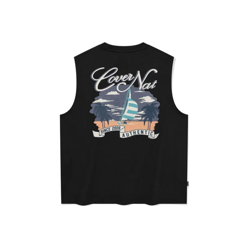 COVERNAT SS24 Tank Top Unisex Black-0
