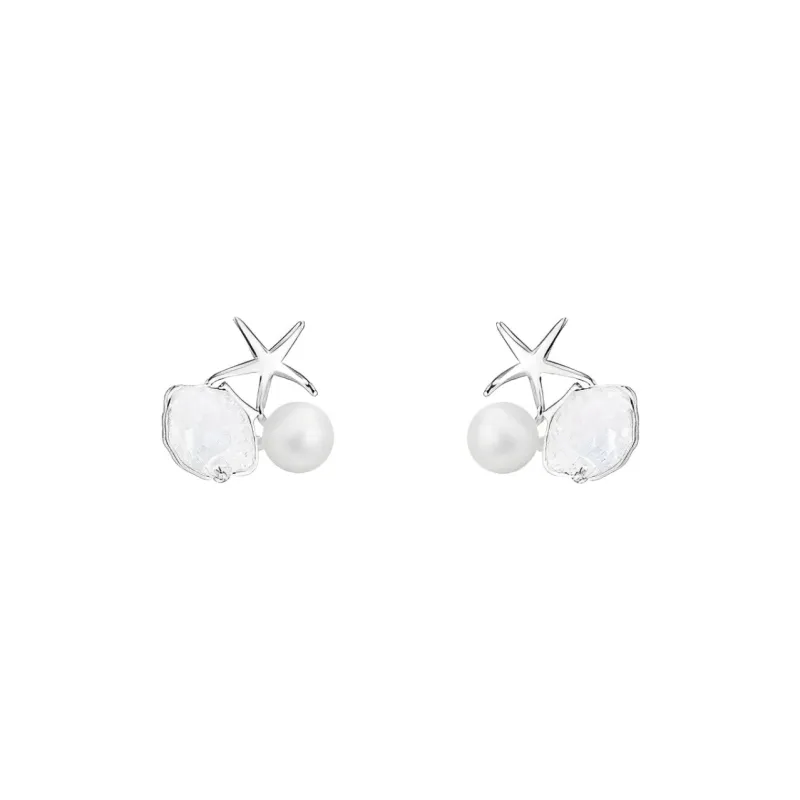 May10th S925 Silver Stud Earrings Women's-0