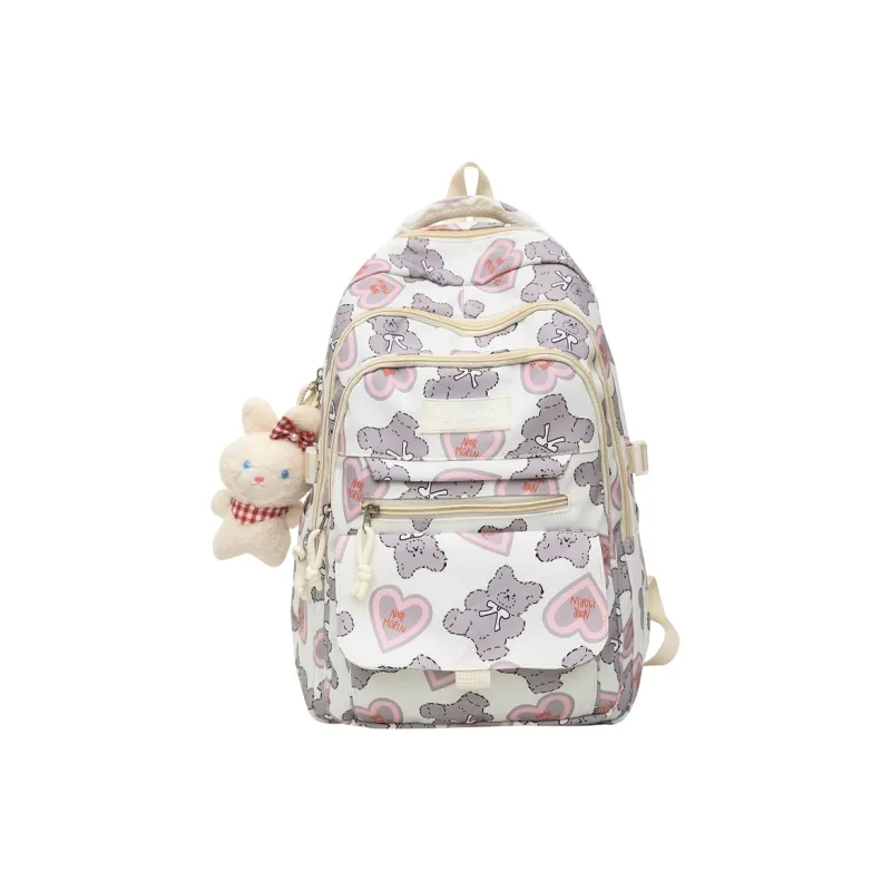 Single Warehouse Nylon Backpack Regular Women's Black/Blue/Pink/Purple-2