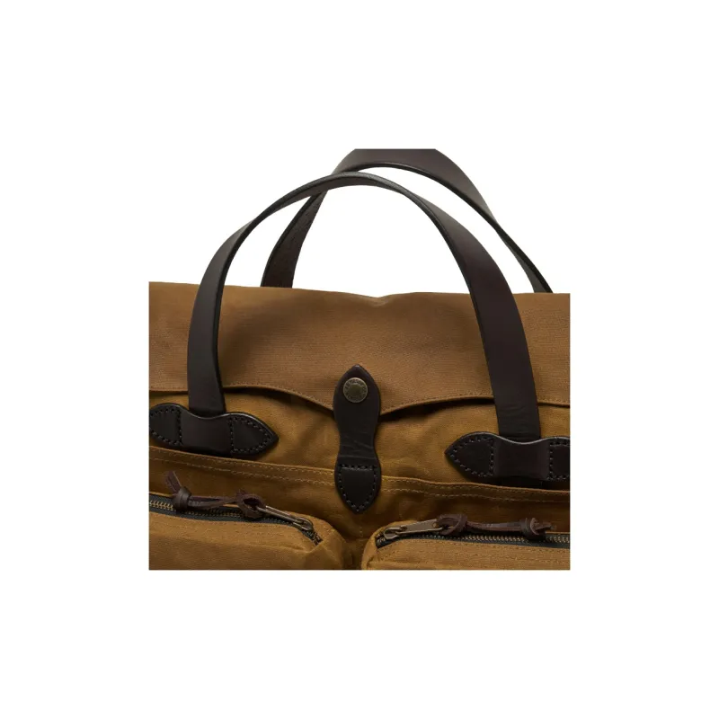 Filson Cotton Briefcase Men's Dark Brown-4