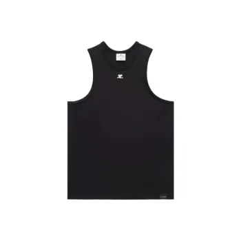 COURREGES Crewneck Straight Hem Tank Top